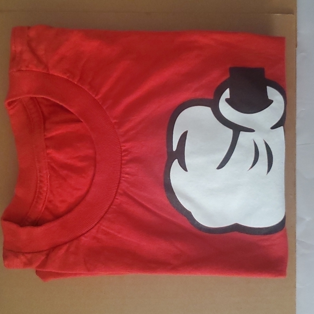 Disney Mickey Mouse Hands Rock, Paper, Scissors Red T-shirt. - Picture 6 of 6